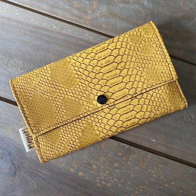 Le Porte Chéquier Comodo Jaune