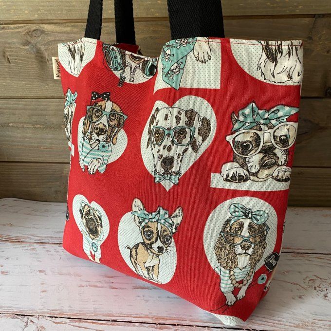 Le Tote Bag Toile Doggy