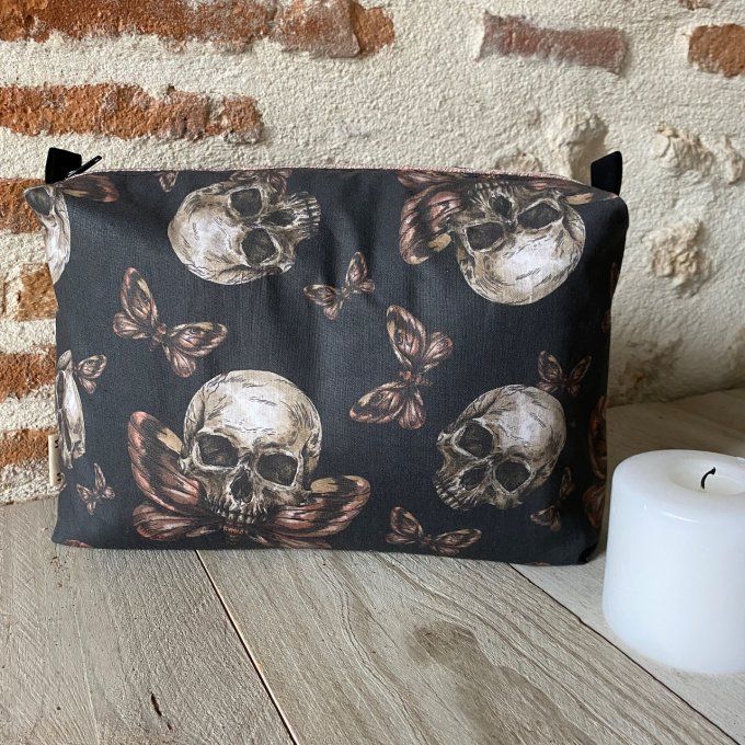 Trousse mystique Butterfly Skull grand format