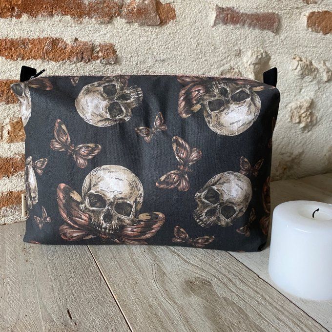 Trousse Butterfly Skull grand format