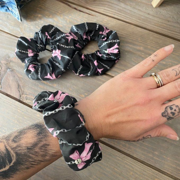 Chouchou Skull Ribbon 