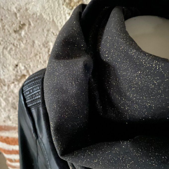 Snood XXL Anthracite Pailleté