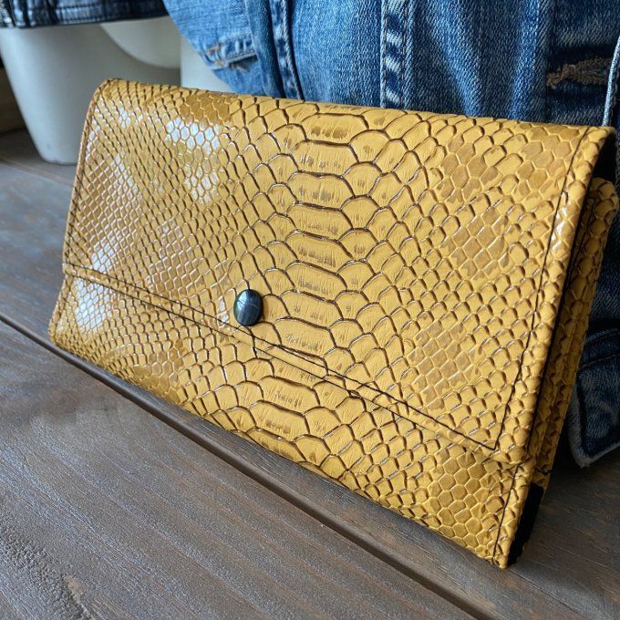 Le Porte Chéquier Comodo Jaune
