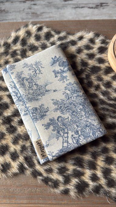 Couvre livre Toile de Jouy