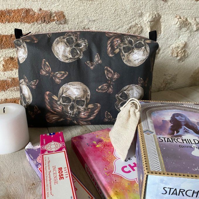 Trousse mystique Butterfly Skull grand format