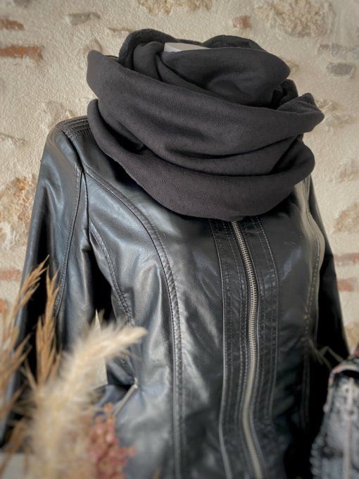 Snood XXL Pointoille noir