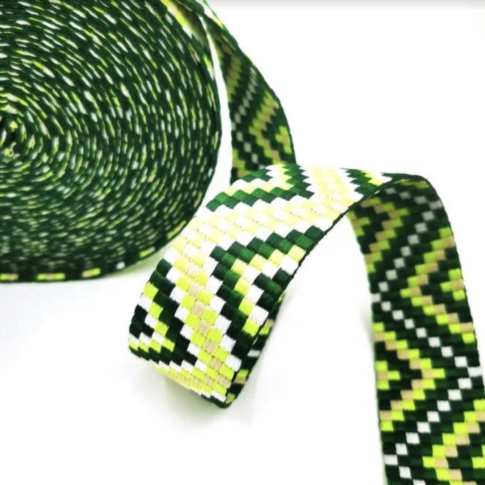 Sangle Damier vert