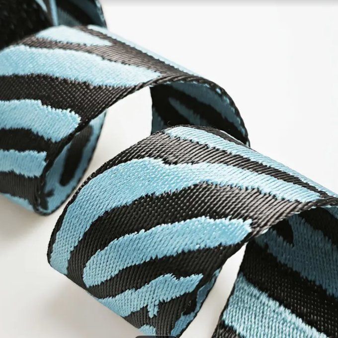 Sangle Léopard Bleu