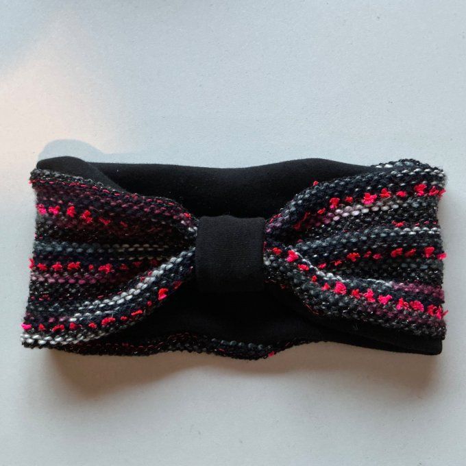 Bandeau cache oreille Maille fantaisie
