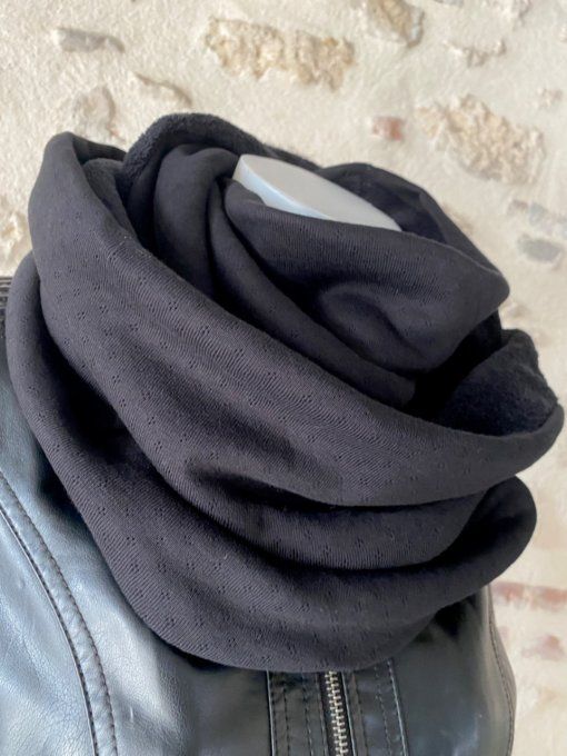 Snood XXL Pointoille noir