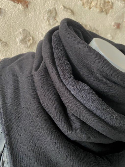 Echarpe chèche Pointoille noir