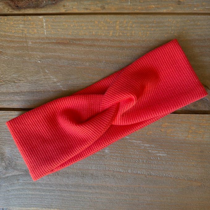 Le Bandeau Twisté Corail