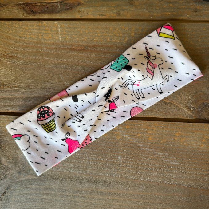 Le Bandeau Twisté Licorne