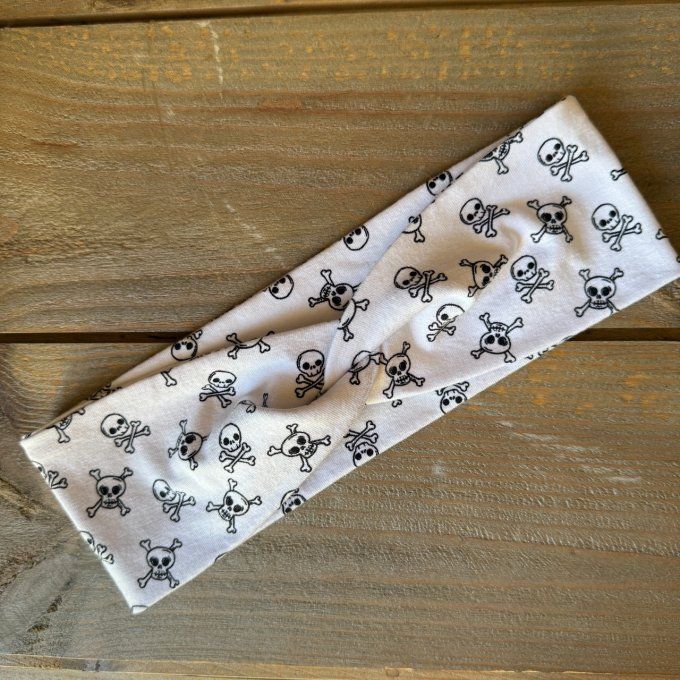 Le Bandeau Twisté Mini Skulls
