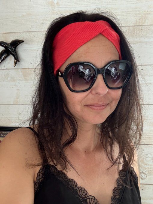 Le Bandeau Twisté Corail