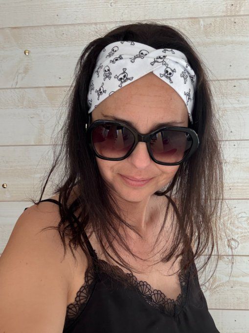 Le Bandeau Twisté Mini Skulls