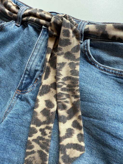 Le foulard ceinture léopard #1