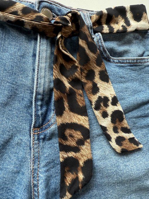 Le foulard ceinture léopard #2