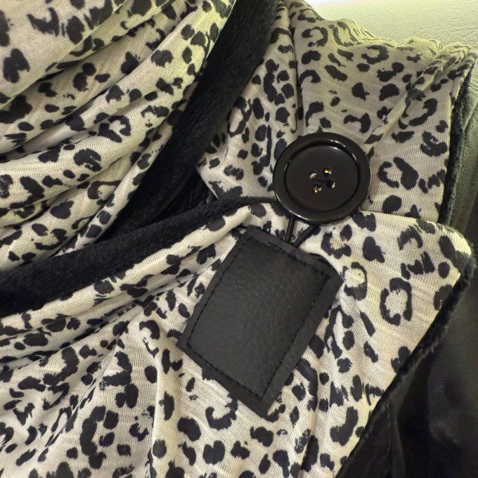 Echarpe chèche léopard