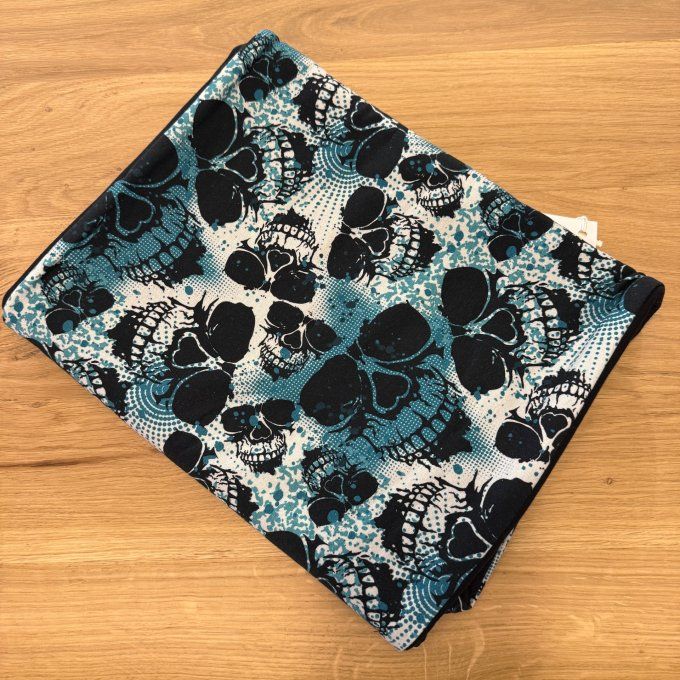 Snood XXL Blue Skulls