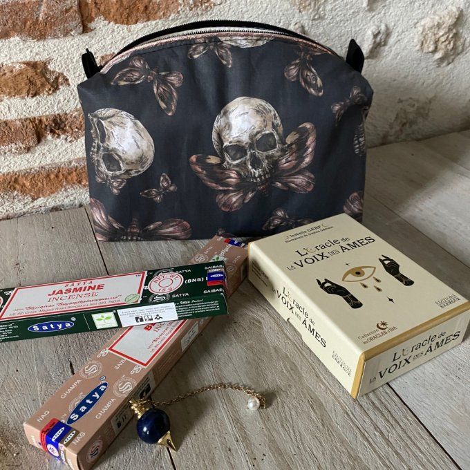 Trousse mystique Butterfly Skull petit format