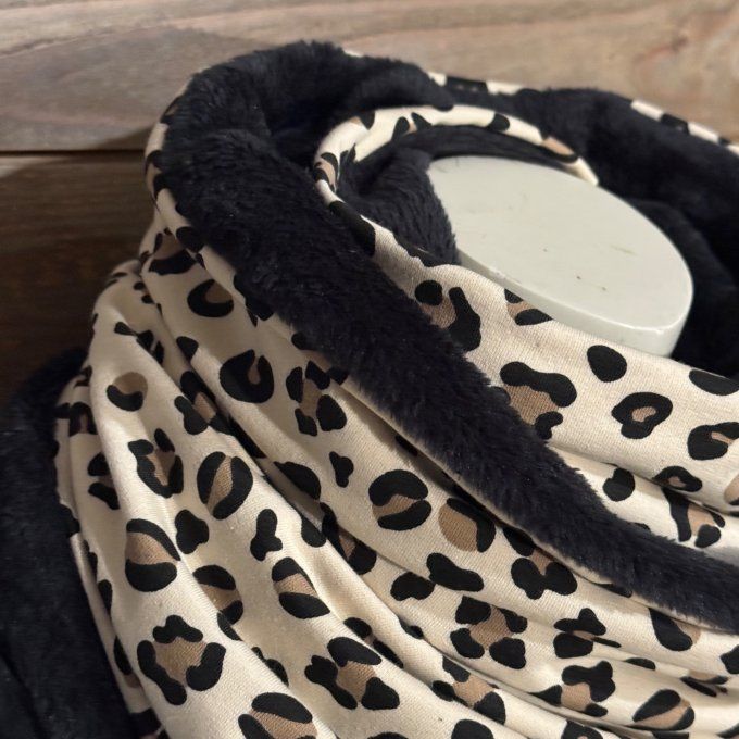 Echarpe chèche léopard