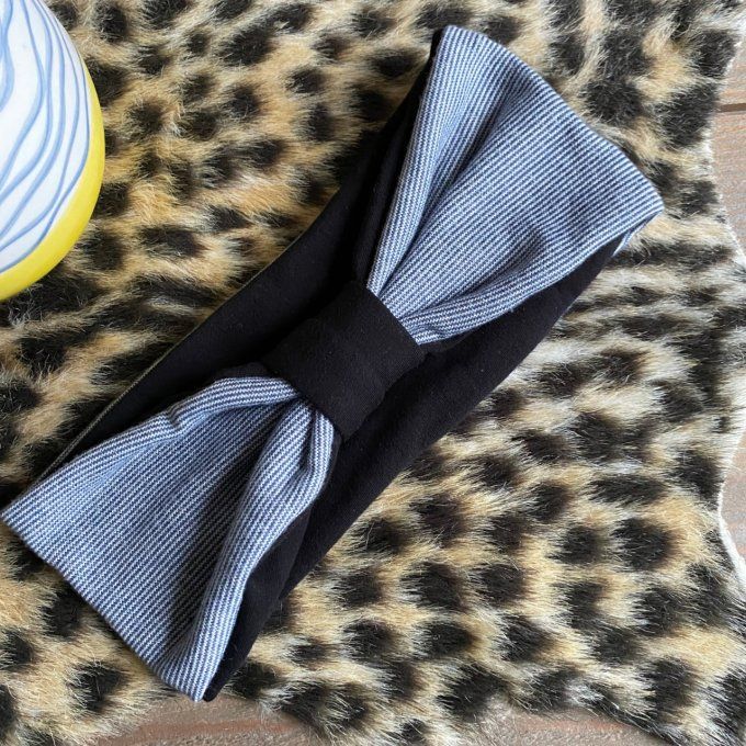 Bandeau cache oreilles Classic Blue Stripes