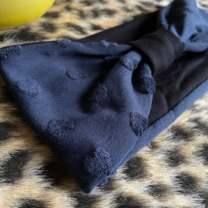 Bandeau cache oreilles Coeurs Velours