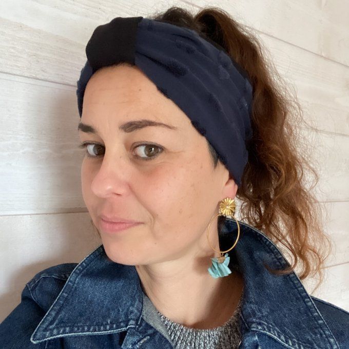 Bandeau cache oreilles Coeurs Velours