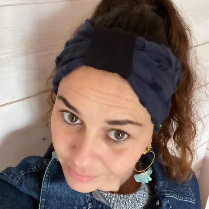 Bandeau cache oreilles Coeurs Velours