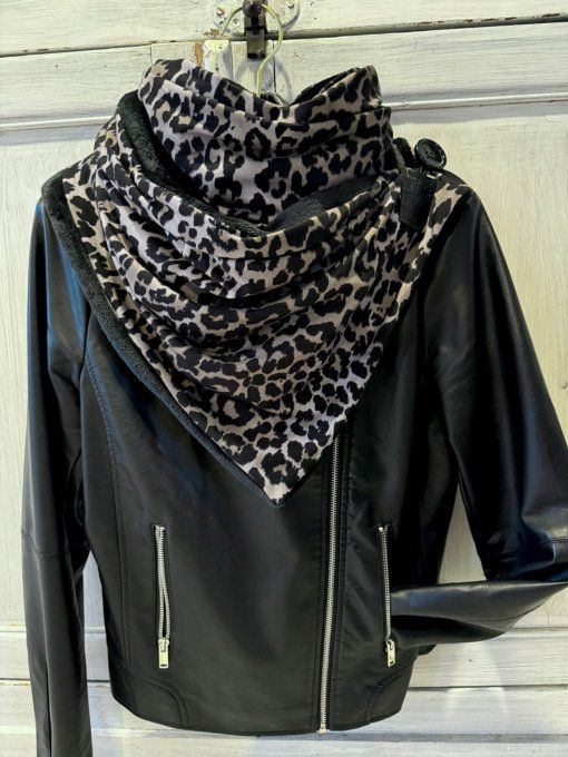 Echarpe chèche léopard