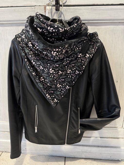 Echarpe chèche fleurie