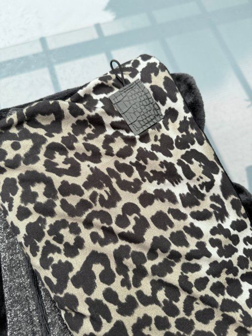 Echarpe chèche léopard