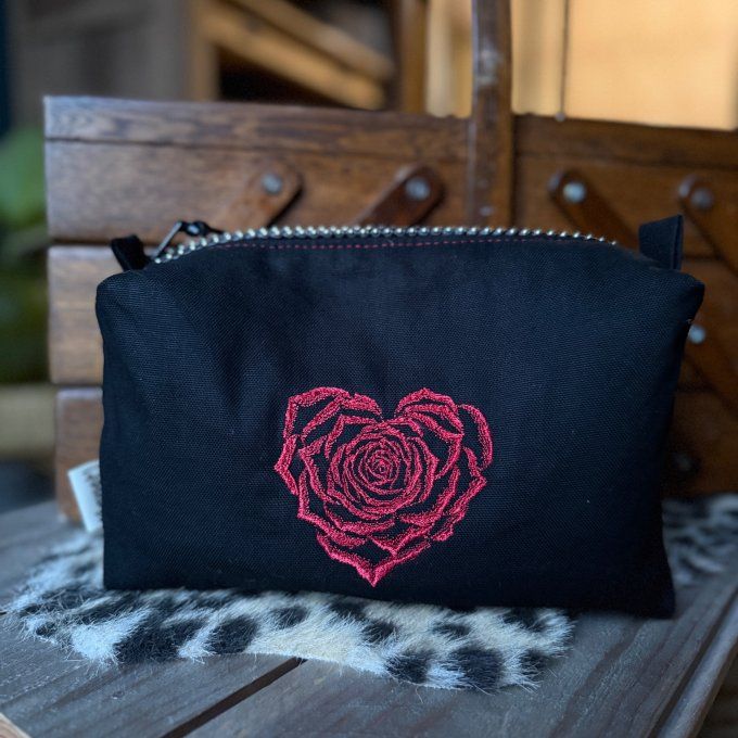 Trousse Rose Coeur