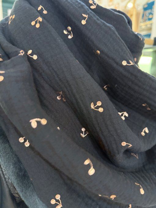 Echarpe chèche cerises