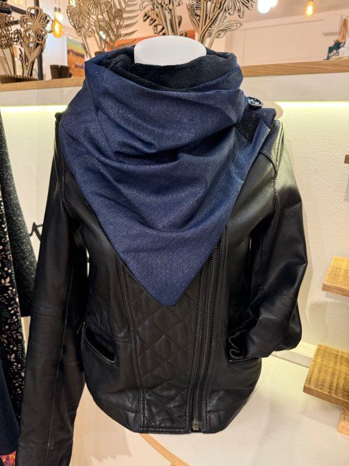 Echarpe chèche dénim