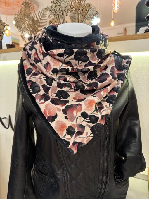 Echarpe chèche fleur de Ginkgo