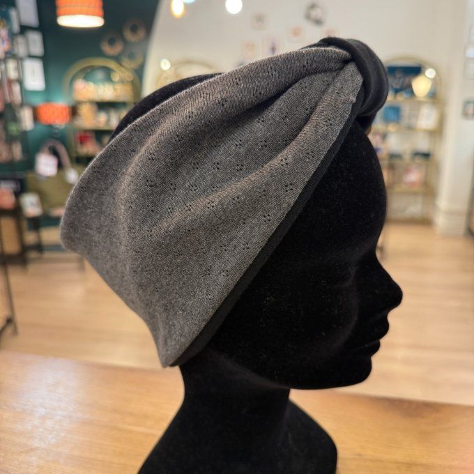 Bandeau cache oreilles Pointoile gris