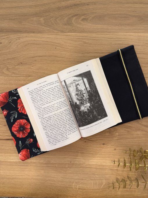 Couvre livre Coquelicots
