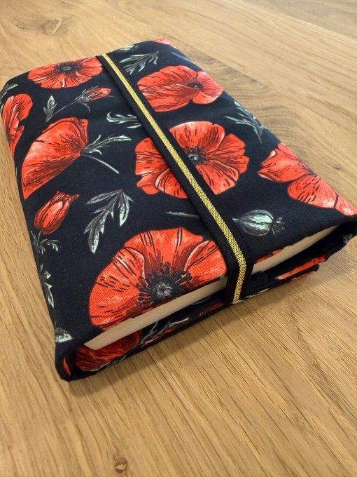 Couvre livre Coquelicots