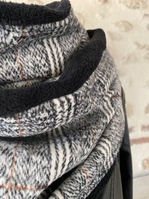 Snood XXL Lainage Prince de Galles