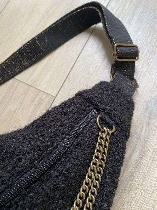 L'Insolente bouclette noire / dorée vintage